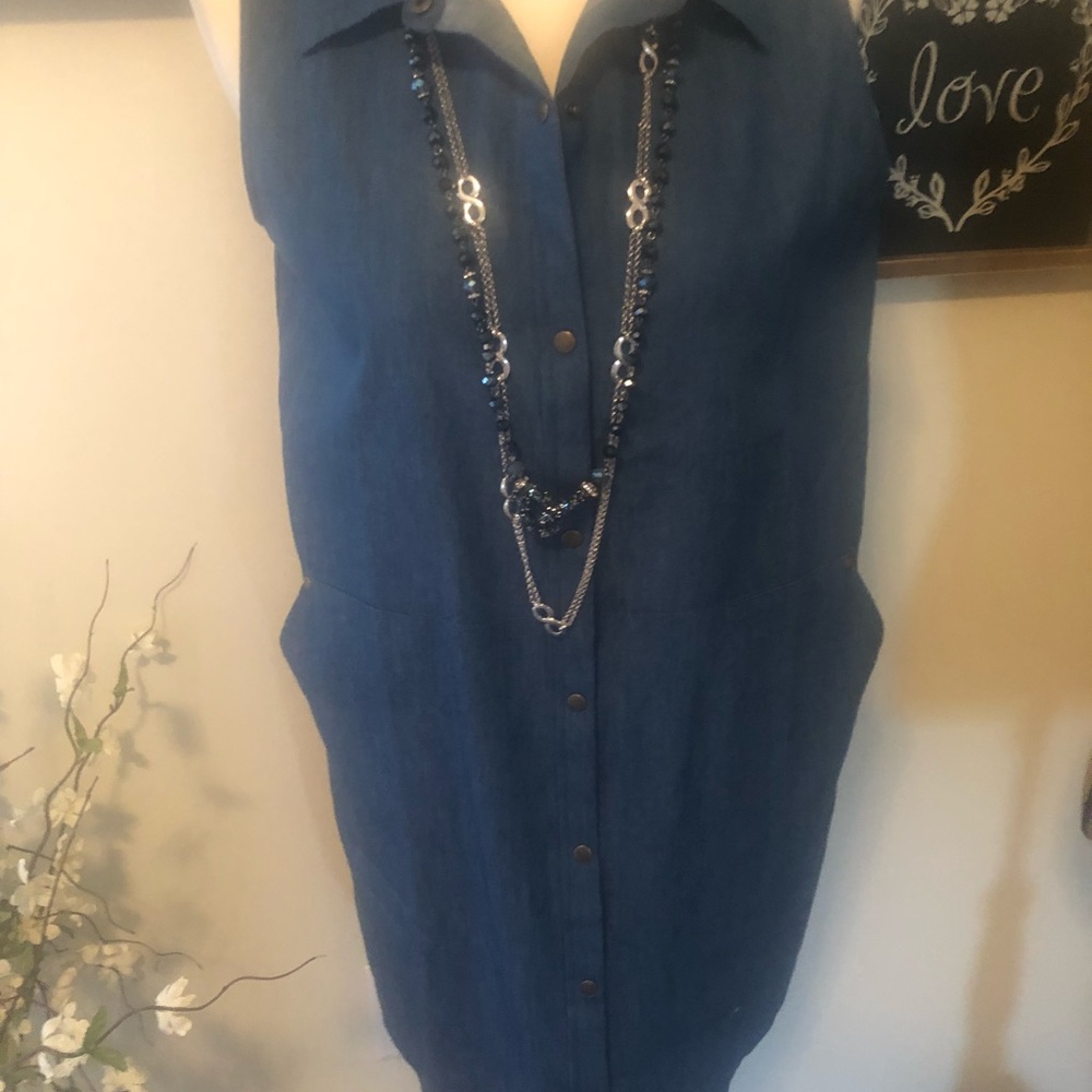 Simply Noelle dark denim convertible dress